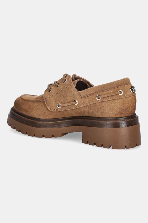 Steve Madden półbuty zamszowe Detroit damskie kolor brązowy na platformie 11004778 - zdjęcie produktu nr 2
