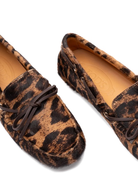Tod's leopard-print loafers - Brown - zdjęcie produktu nr 2