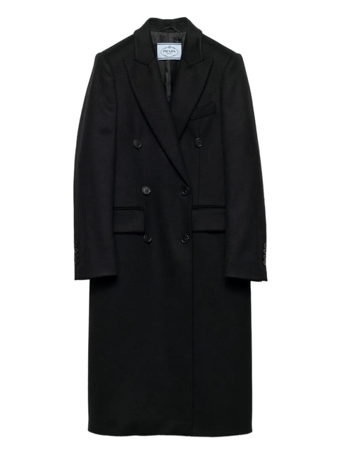 Prada peak-lapels coat - Black - zdjęcie produktu nr 1