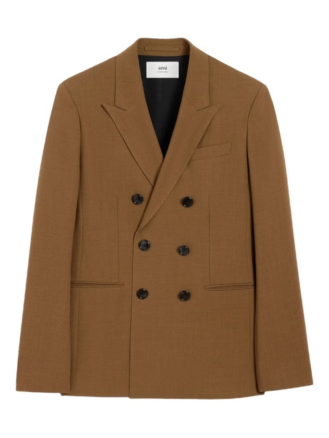 AMI Paris double-breasted tailored blazer - Brown - zdjęcie produktu nr 1