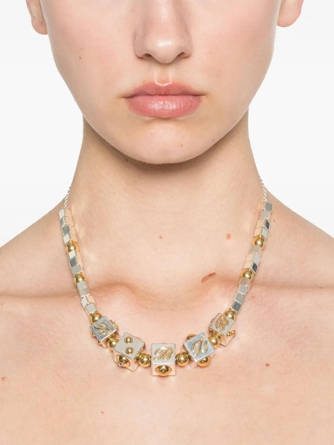 Blumarine beaded choker necklace - Silver - zdjęcie produktu nr 2