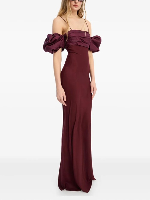 ROTATE BIRGER CHRISTENSEN chiffon puff-sleeve dress - Red - zdjęcie produktu nr 2