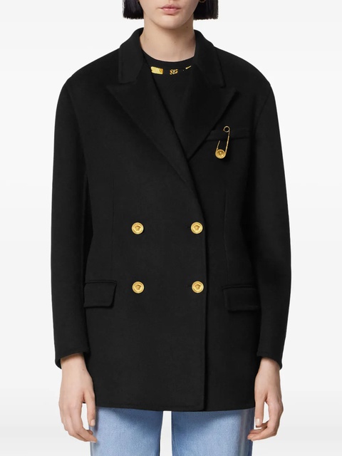 Versace double-breasted coat - Black - zdjęcie produktu nr 2