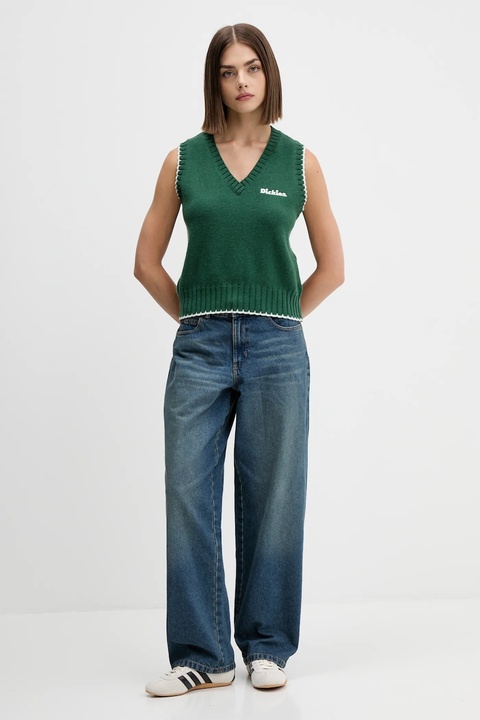 Dickies jeansy HERNDON damskie high waist DK0A4YPY - zdjęcie produktu nr 1