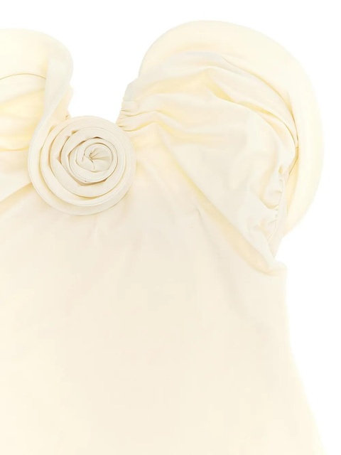 Magda Butrym rose-embellished swimsuit - White - zdjęcie produktu nr 2