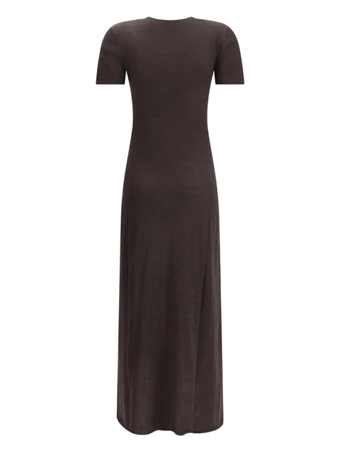 Ferragamo short-sleeves maxi dress - Brown - zdjęcie produktu nr 2