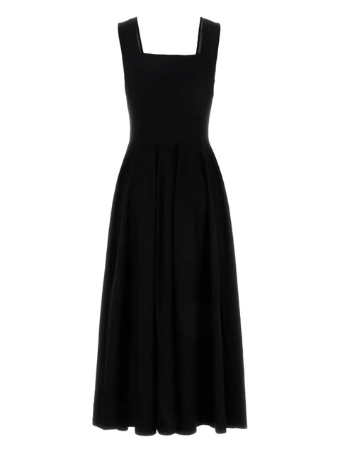 KHAITE Jodie sleeveless square-neck dress - Black - zdjęcie produktu nr 2