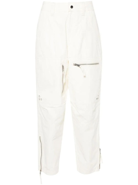 MARANT ÉTOILE Kelvin cotton trousers - Neutrals - zdjęcie produktu nr 1