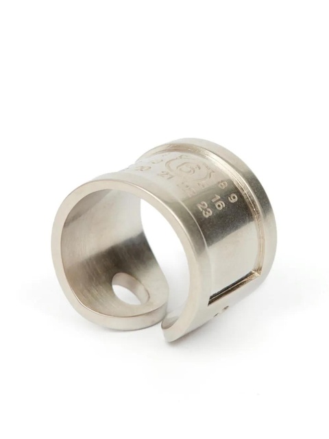 MM6 Maison Margiela numbers-motif ring - Silver - zdjęcie produktu nr 1
