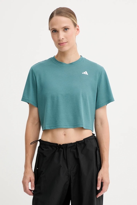 adidas Performance t-shirt treningowy WORKOUT ESSENTIALS kolor zielony JY2218 - zdjęcie produktu nr 1