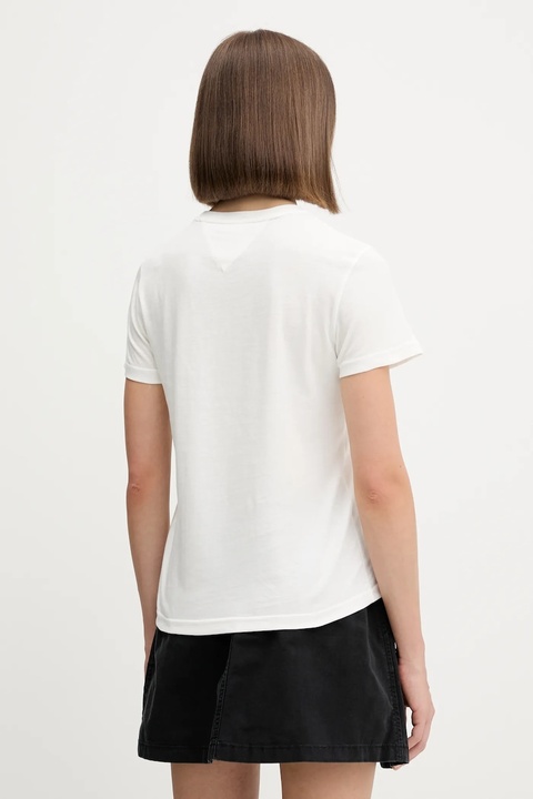Tommy Jeans t-shirt bawełniany damski kolor biały DW0DW20897 - zdjęcie produktu nr 2