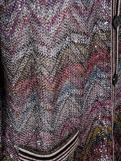 Missoni zigzag-pattern cardigan - Grey - zdjęcie produktu nr 2