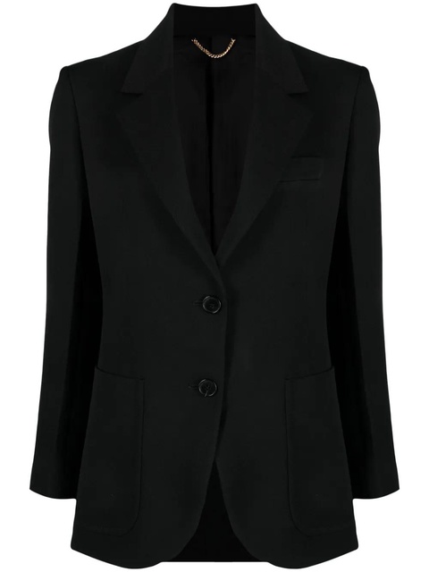 Victoria Beckham gabardine single-breasted blazer - Black - zdjęcie produktu nr 1