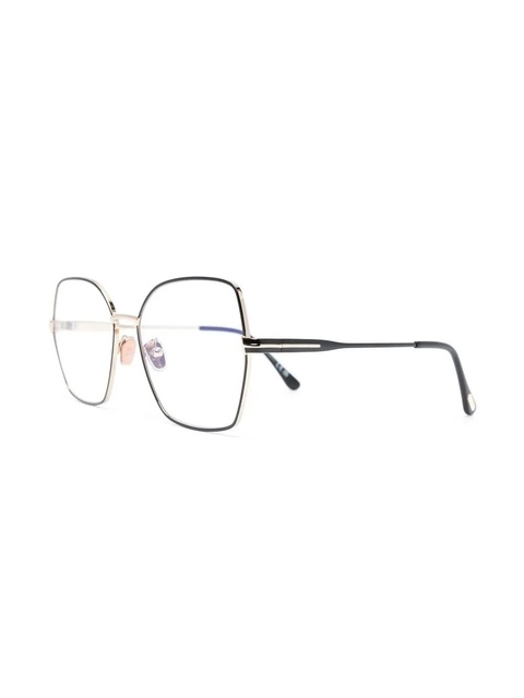 TOM FORD Eyewear metal-butterfly-frame glasses - Gold - zdjęcie produktu nr 2