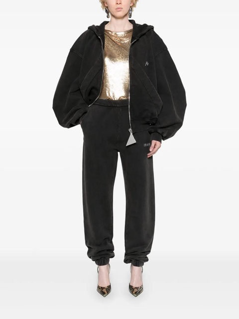 The Attico Penny mid-rise track trousers - Black - zdjęcie produktu nr 2