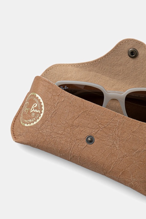 Ray-Ban okulary przeciwsłoneczne kolor beżowy 0RB4455 - zdjęcie produktu nr 2