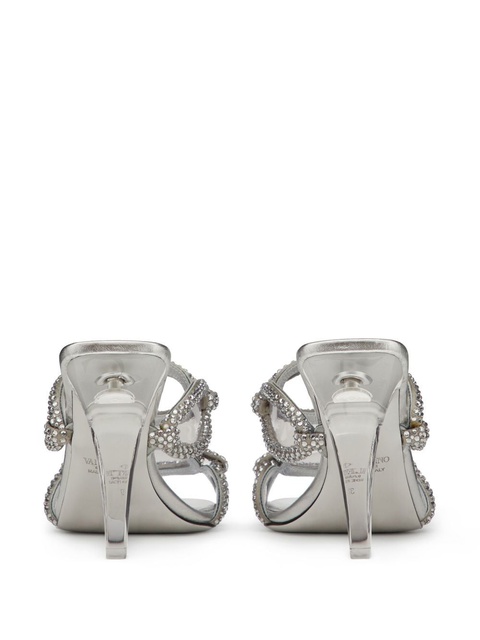 Valentino Garavani 100mm Chain 1967 sandals - Silver - zdjęcie produktu nr 2