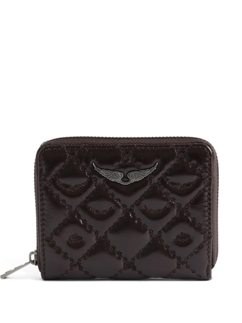 Zadig&Voltaire mini monogram quilted mini wallet - Brown - zdjęcie produktu nr 1
