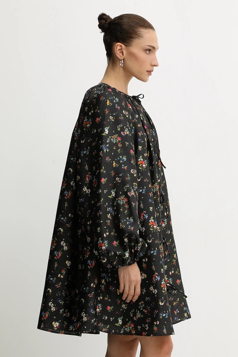 Stine Goya sukienka 0 kolor czarny mini rozkloszowana SG-AW25-D150-2067 - zdjęcie produktu nr 1