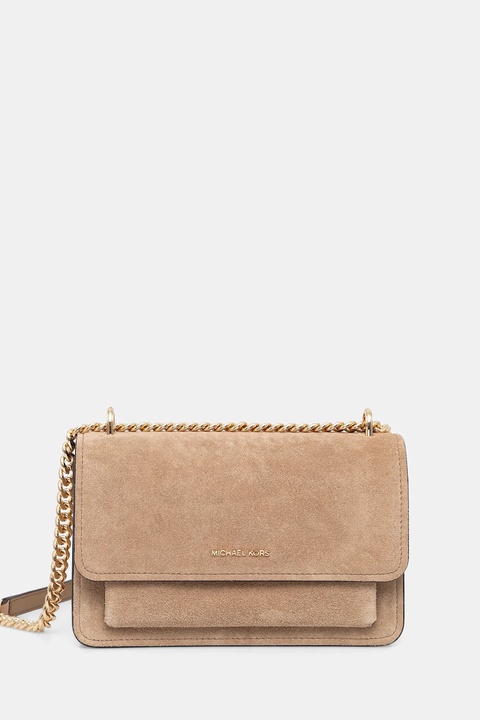 MICHAEL Michael Kors torebka zamszowa kolor beżowy 30F5GC7L3S - zdjęcie produktu nr 1