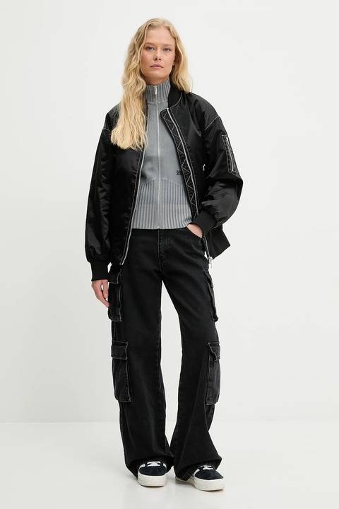 Karl Lagerfeld Jeans kardigan bawełniany damski kolor szary lekki A3W18010 - zdjęcie produktu nr 1