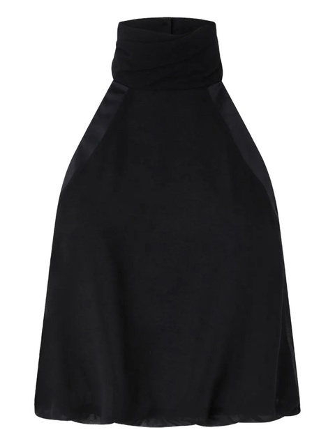 PINKO halter-neck satin top - Black - zdjęcie produktu nr 1