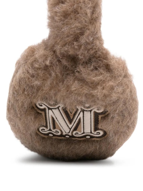 Max Mara logo-patch earmuffs - Brown - zdjęcie produktu nr 2