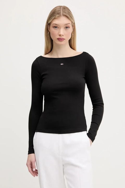 Tommy Jeans longsleeve kolor czarny DW0DW21350 - zdjęcie produktu nr 1