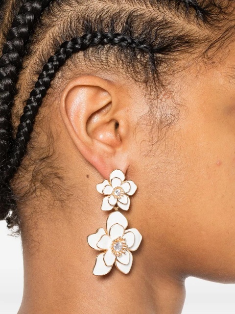 Self-Portrait flower tiered earrings - Gold - zdjęcie produktu nr 2