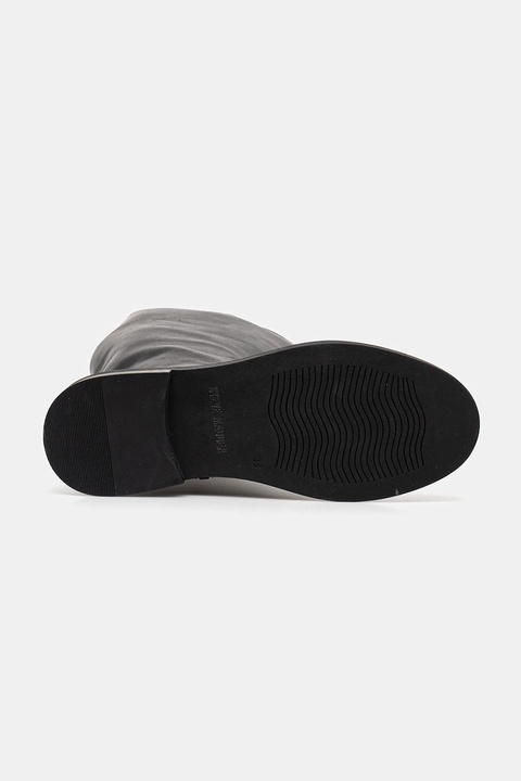 Steve Madden kozaki skórzane Neva kolor czarny na płaskim obcasie 11004756 - zdjęcie produktu nr 1