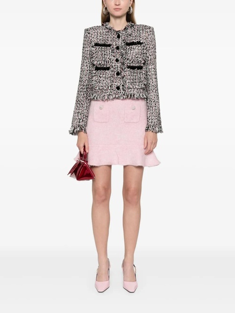 Self-Portrait knitted mini skirt - Pink - zdjęcie produktu nr 2