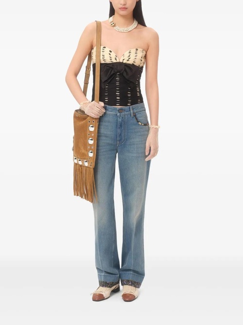 Valentino Garavani Plusdepois-print chiffon top - Black - zdjęcie produktu nr 2