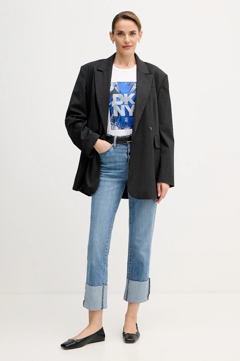 Dkny jeansy damskie high waist DJ5B4090 - zdjęcie produktu nr 2