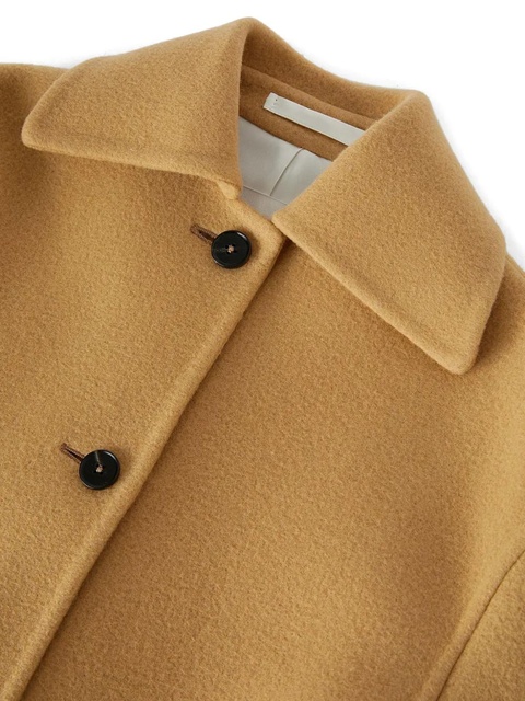 Jil Sander virgin wool single-breasted coat - Brown - zdjęcie produktu nr 2