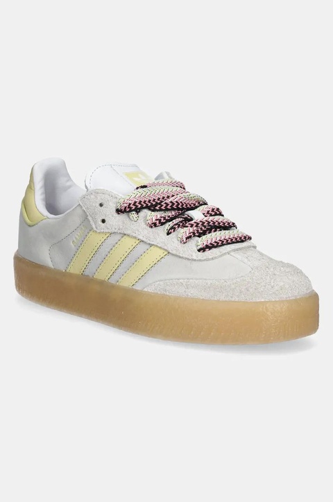 adidas Originals sneakersy skórzane Sambae W kolor szary JI2739 - zdjęcie produktu nr 1