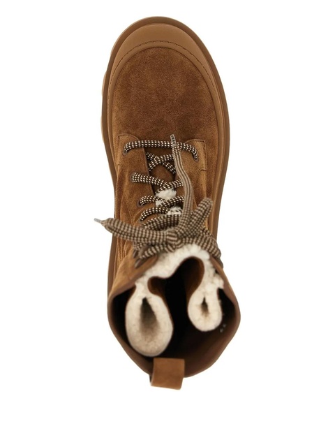 Moncler Vera shearling lace-up High boots - Brown - zdjęcie produktu nr 2