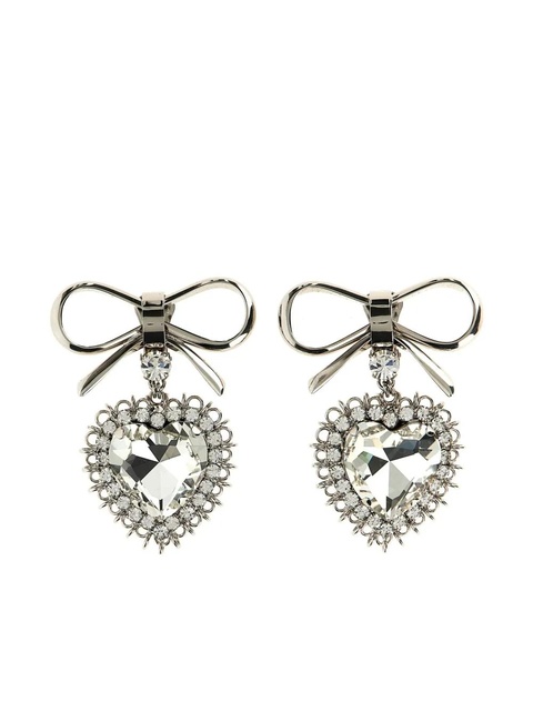 Alessandra Rich Bow earrings - Silver - zdjęcie produktu nr 2