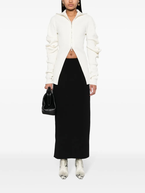 Jil Sander mid-rise straight midi skirt - Black - zdjęcie produktu nr 1