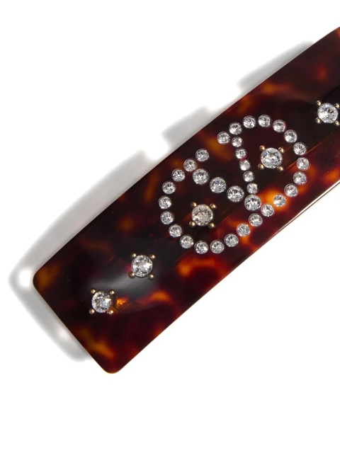 Valentino Garavani VLogo Signature hair clip - Brown - zdjęcie produktu nr 2