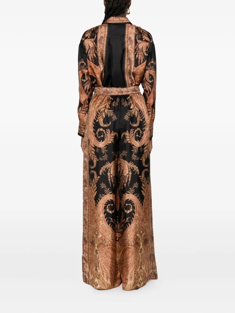 ZIMMERMANN paisley-print drawstring trousers - Black - zdjęcie produktu nr 2