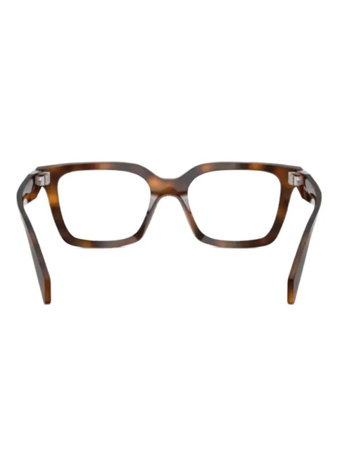 Prada Eyewear geometric-frame glasses - Brown - zdjęcie produktu nr 1