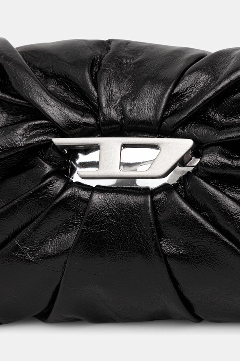 Diesel torebka skórzana SCRUNCH-D kolor czarny X10331.P1003 - zdjęcie produktu nr 2
