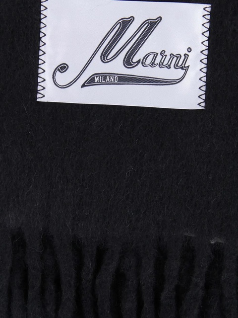Marni fringed-trims scarf - Black - zdjęcie produktu nr 1