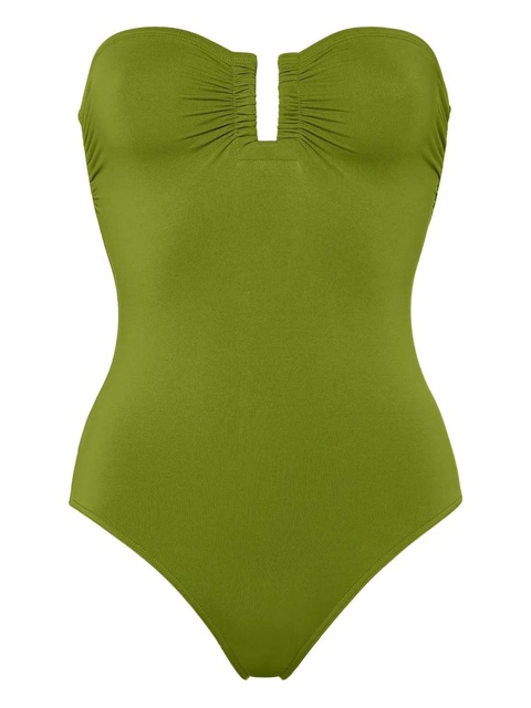 ERES Cassiopée strapless ruched swimsuit - Green - zdjęcie produktu nr 1