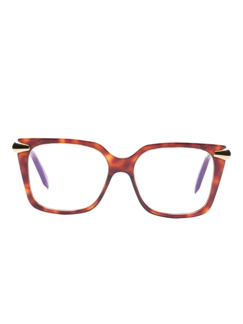 Bvlgari square-frame glasses - Brown - zdjęcie produktu nr 1