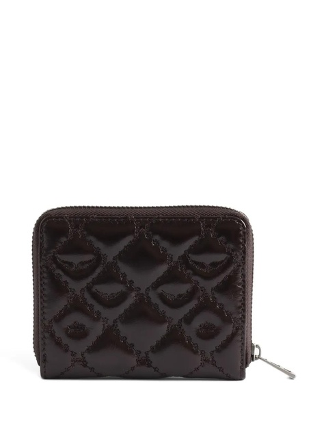 Zadig&Voltaire mini monogram quilted mini wallet - Brown - zdjęcie produktu nr 1