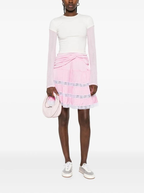 Gimaguas tiered lace-trimmed mini skirt - Pink - zdjęcie produktu nr 1