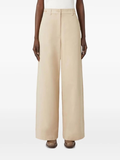 Weekend Max Mara high-waisted wide-leg trousers - Neutrals - zdjęcie produktu nr 1