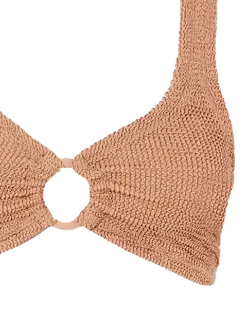 Hunza G ring-detail plunge-neck bikini - Neutrals - zdjęcie produktu nr 2