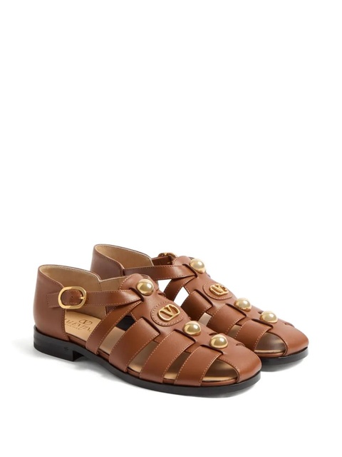 Valentino Garavani VLogo Signature fisherman sandals - Brown - zdjęcie produktu nr 2